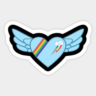 Rainbow Dash Heart Sticker